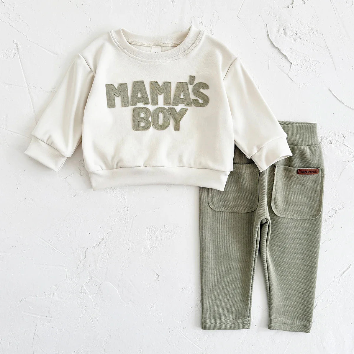 MAMA'S BOY Sweatshirt Set