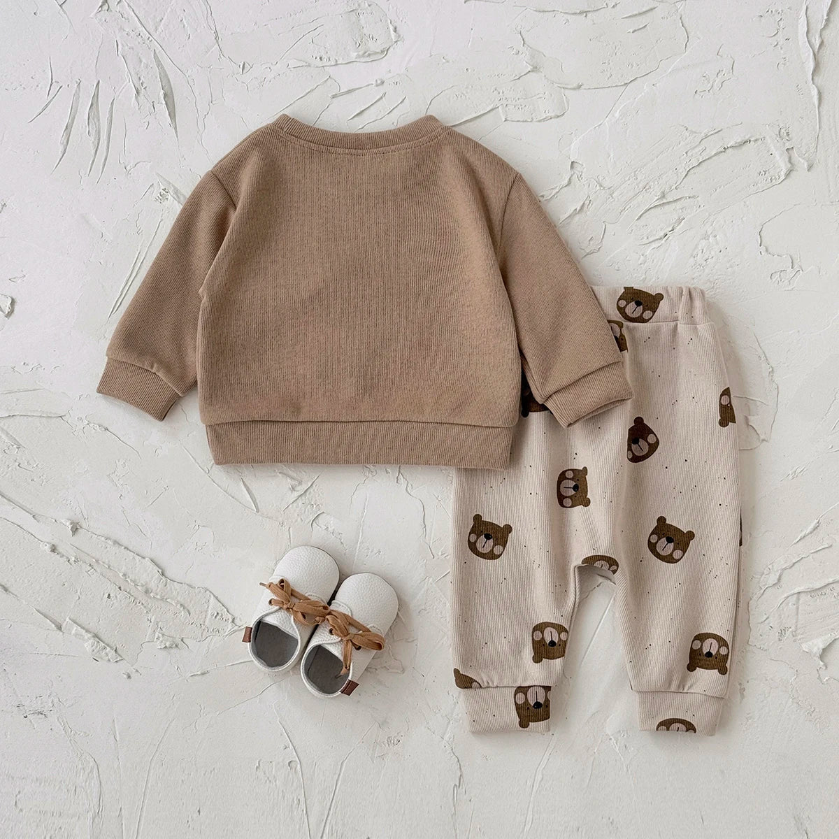 Full Print Bear Pants Set