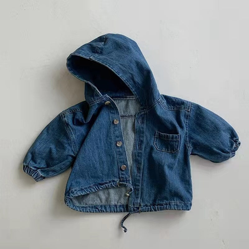Long Sleeve Hooded Drawstring Jacket