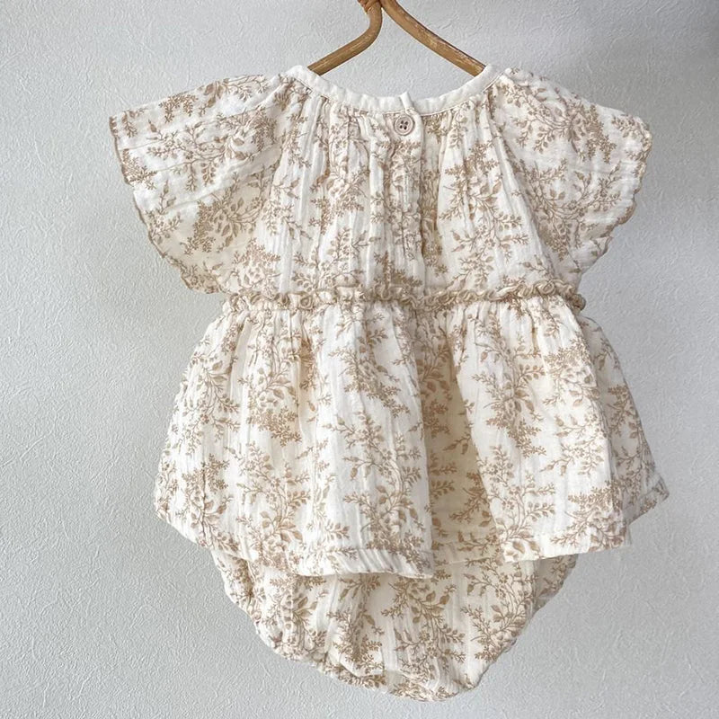 Fly Sleeve Romper Dress