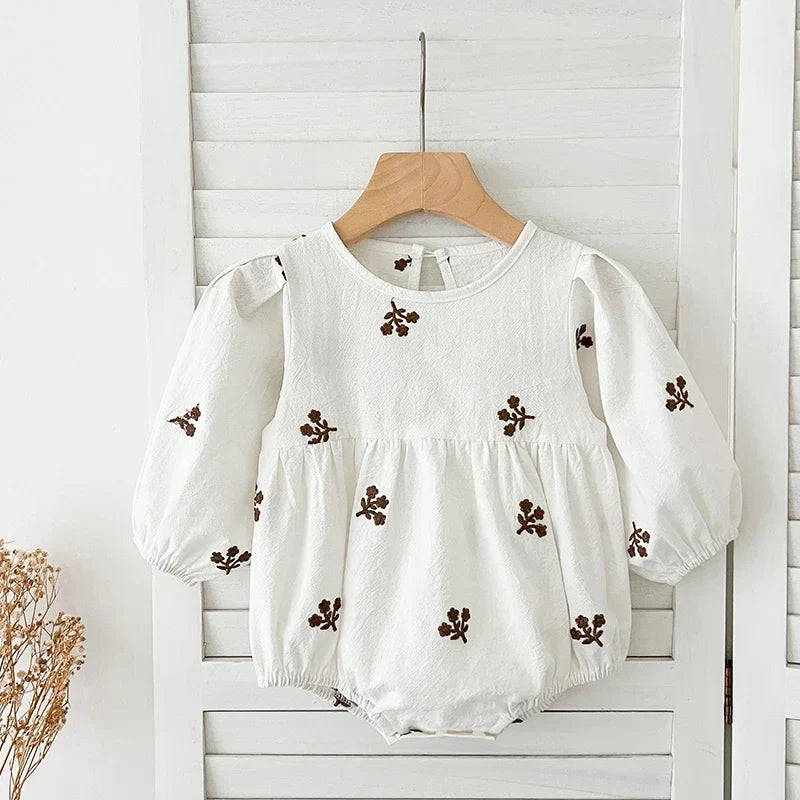 Puff Sleeve Garden Romper
