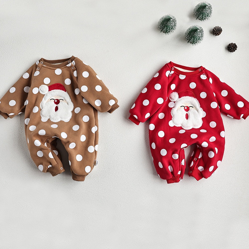 Cozy Santa Claus Rompers