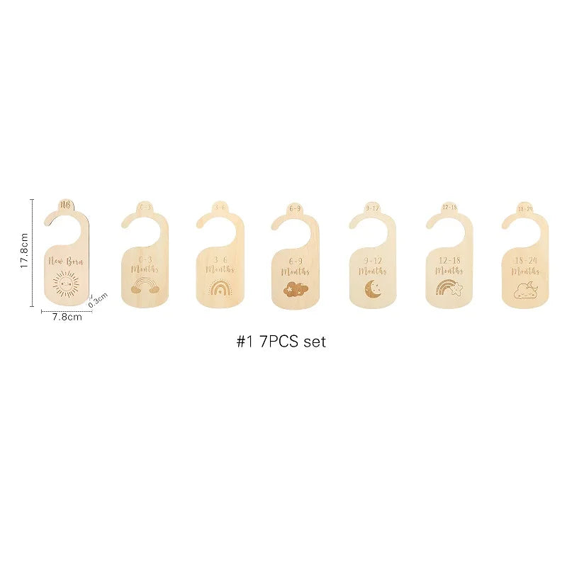 7Pcs Acrylic Closet Dividers