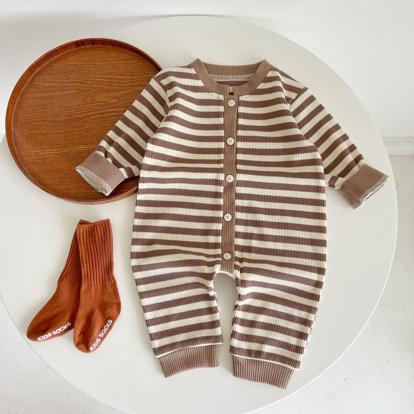 Warm Stripe Cotton jumpsuit