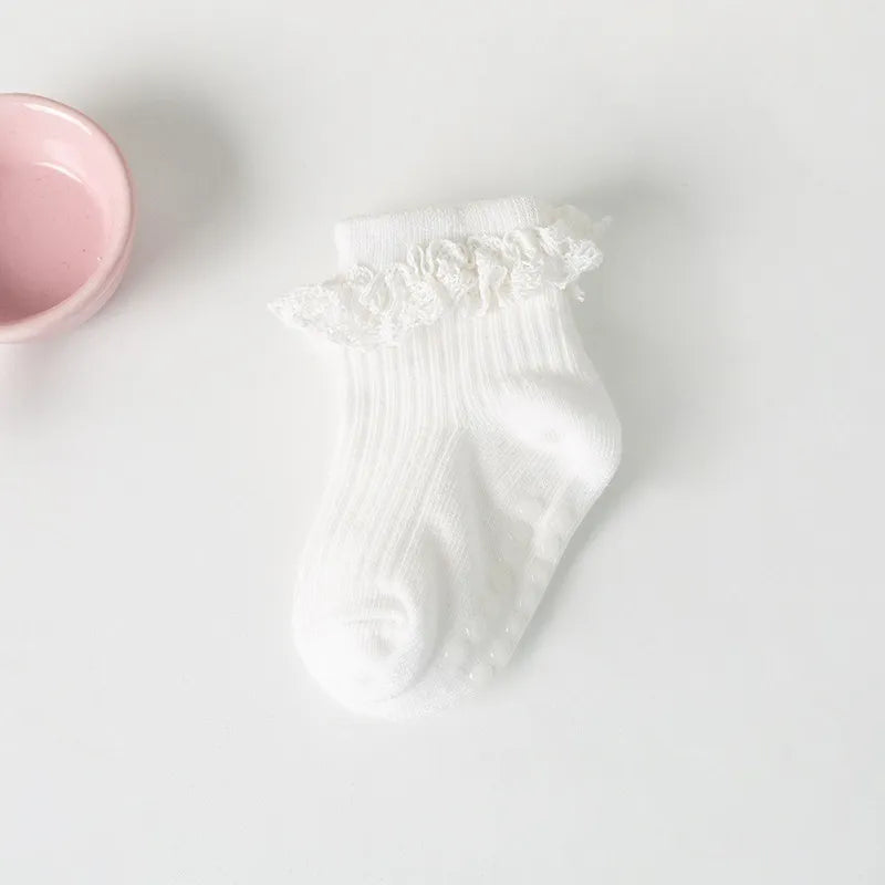 Non Slip Frill Socks