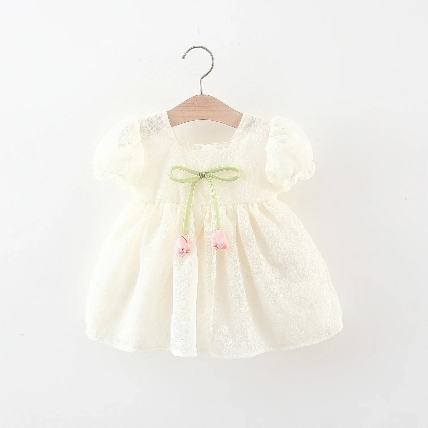 Tulip Solid Lace Dress