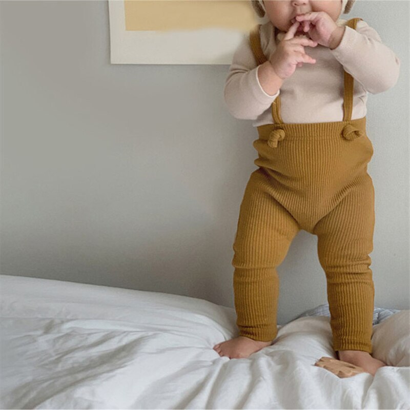 Solid Overalls Leggings