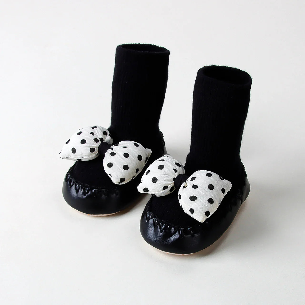 Contrast Bow Walker Shoes
