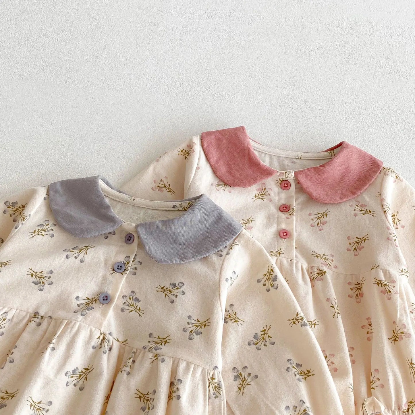 Floral Doll Collar Romper