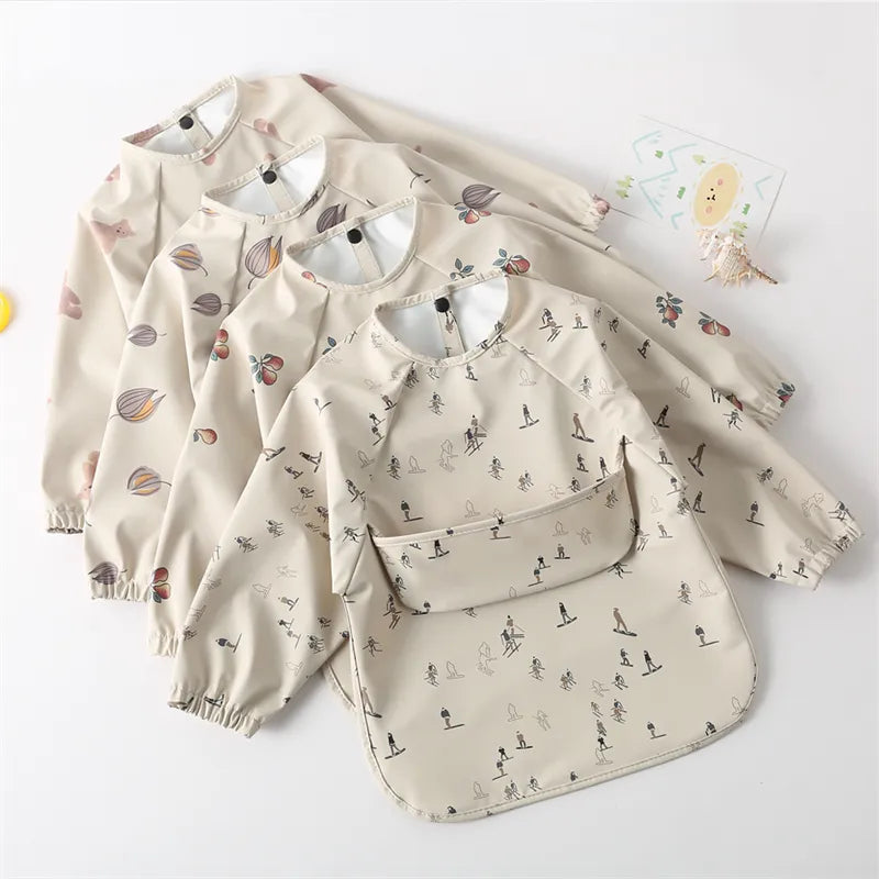 Kids Long Sleeved PU Bibs