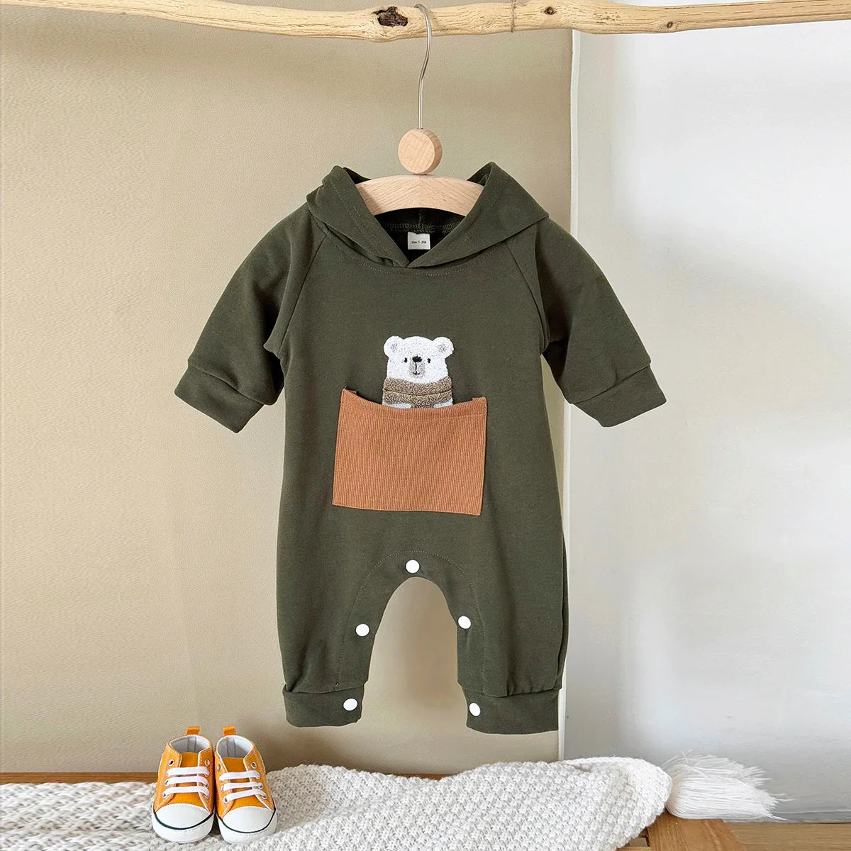 Bear Pocket Jumpsuit