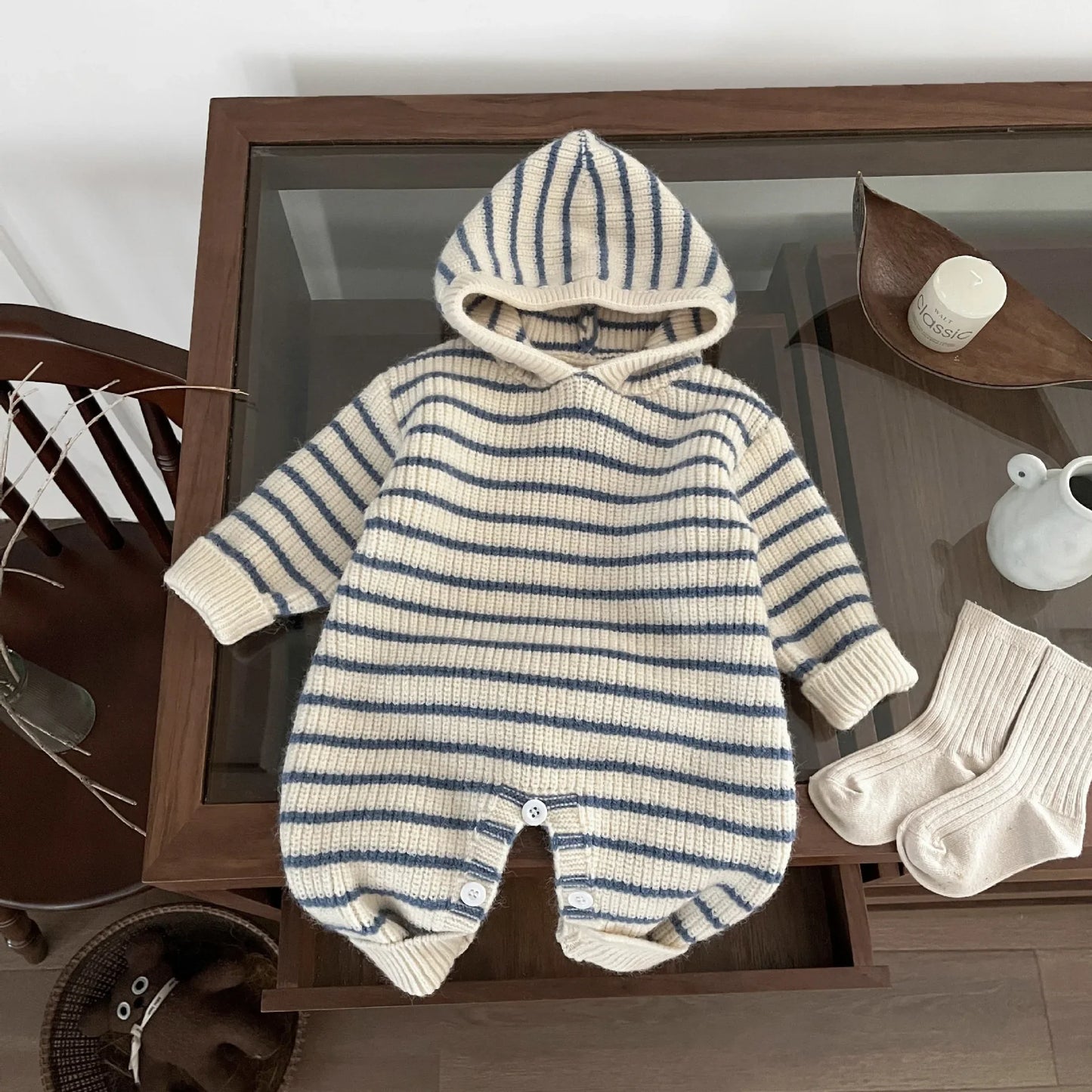 Stipe Knit nJumpsuit