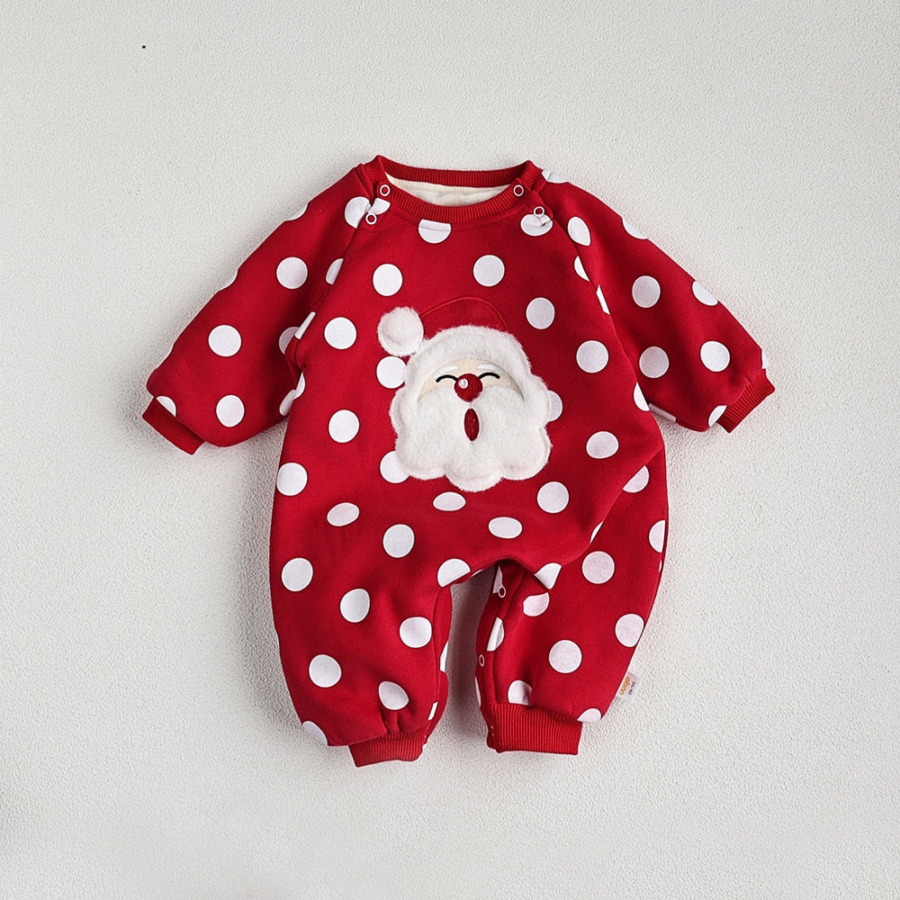 Cozy Santa Claus Rompers