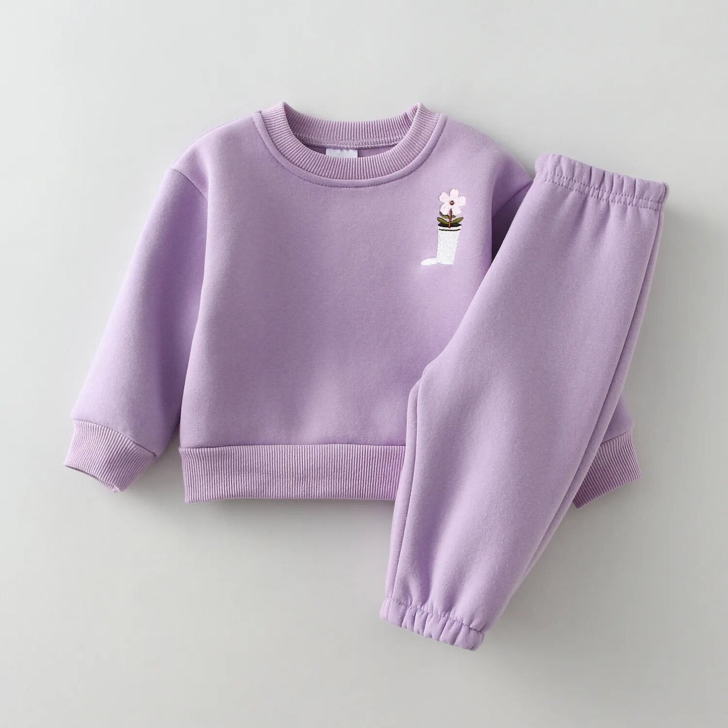 Embroidered Patch Jogger Set