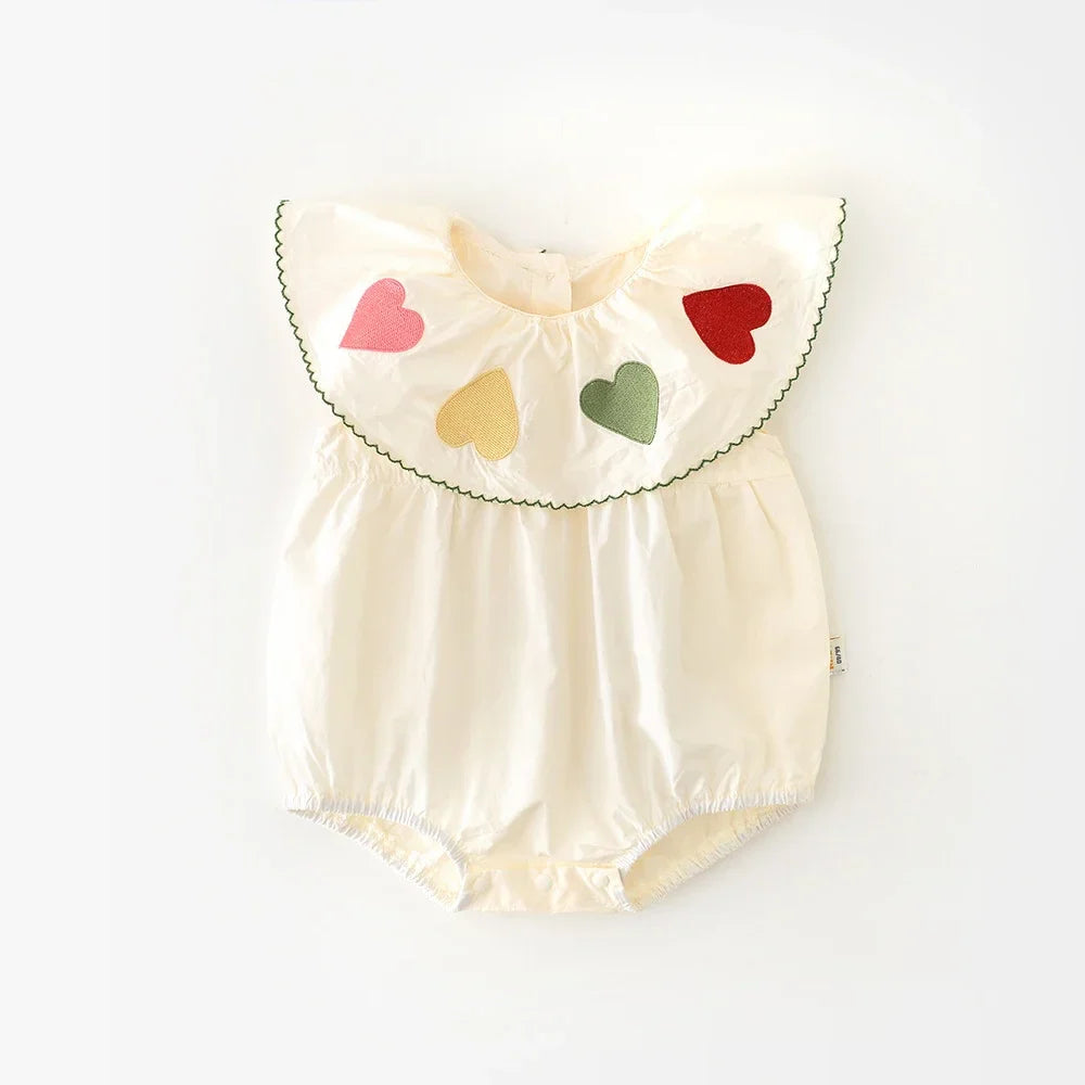Heart Collar Crawler Romper