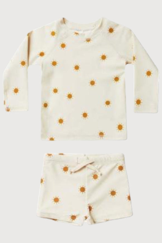 Long Sleeve Printed Swimwear