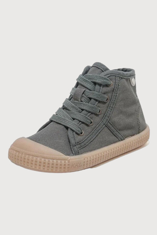 High Top Canvas Lace up Sneakers