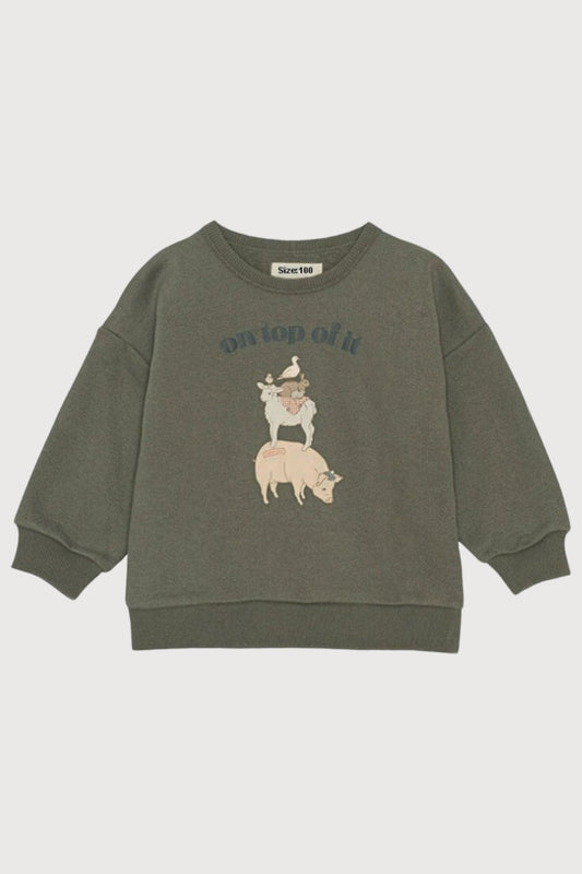 Long Sleeve Print Pullover Sweater