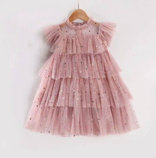 Elegant Lace Sequins Tulle Party Dress