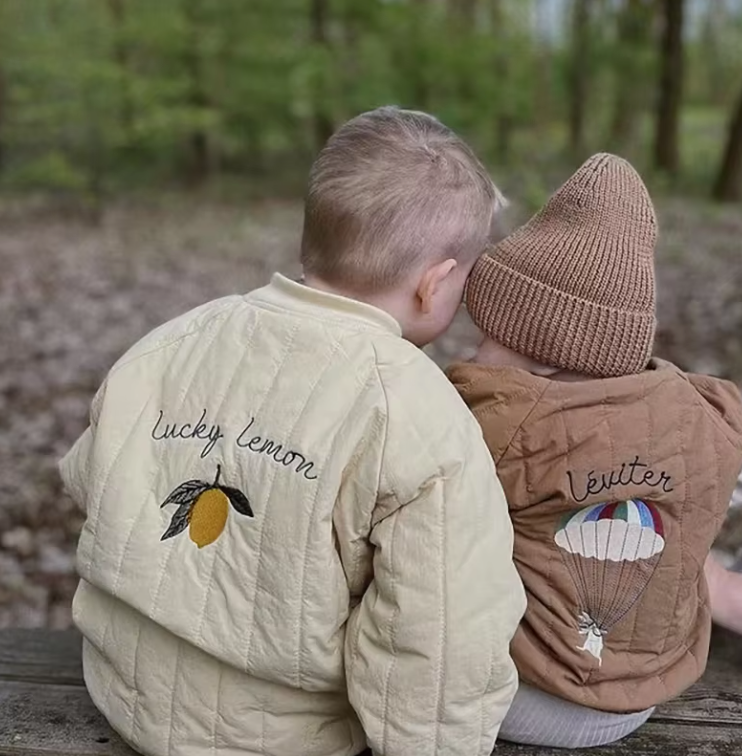 Kids Embroidered Patch Jacket