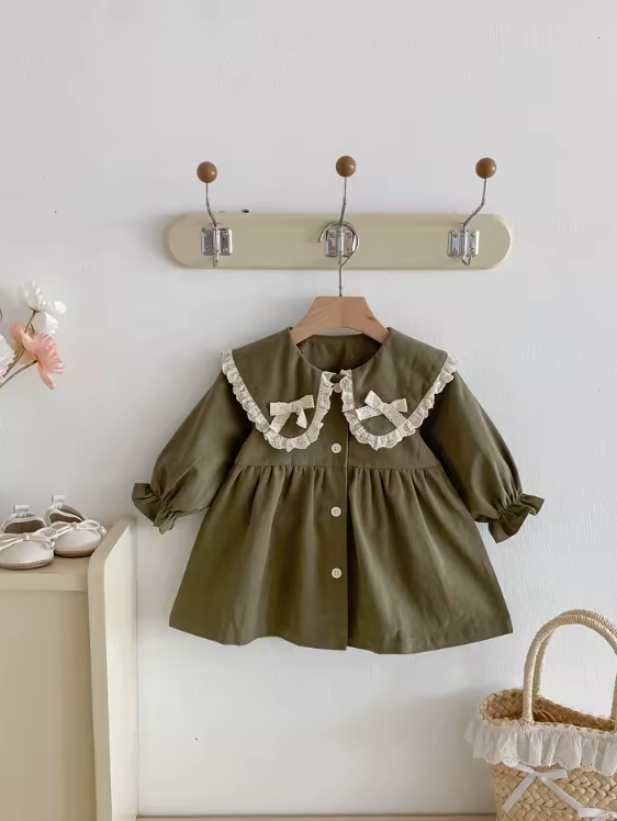 Double Bow Collar Dress