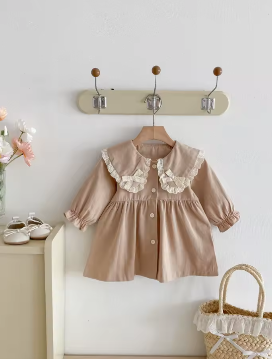 Double Bow Collar Dress