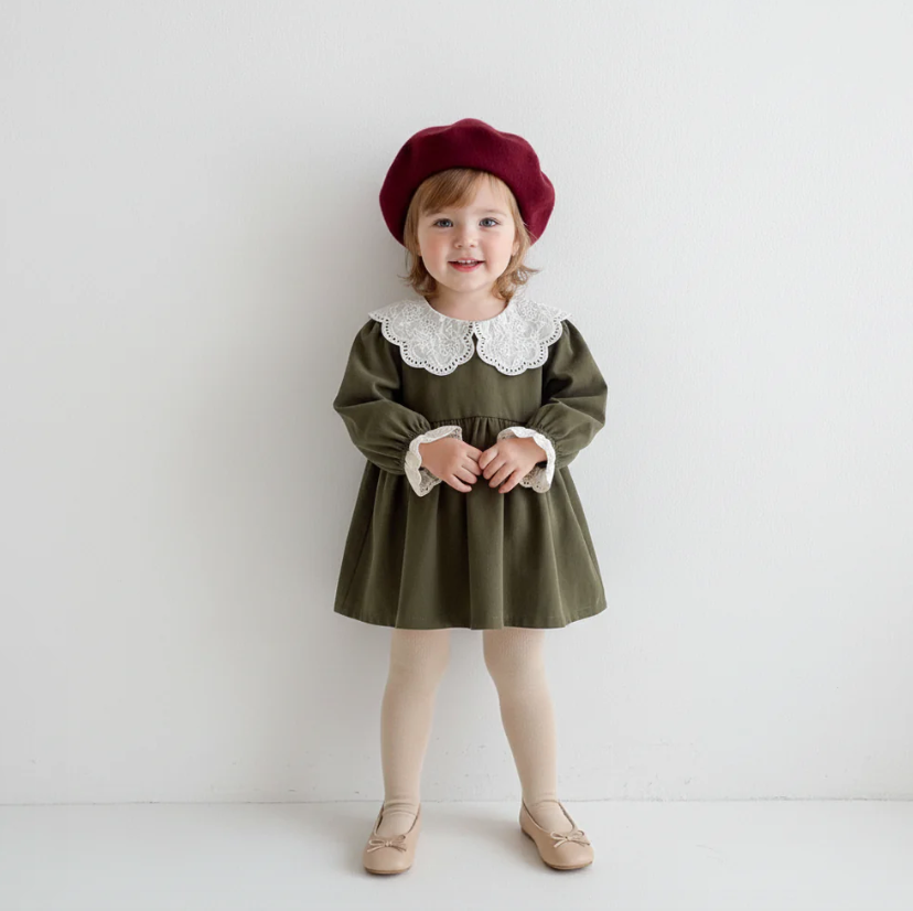 Kids Solid Beret Hat
