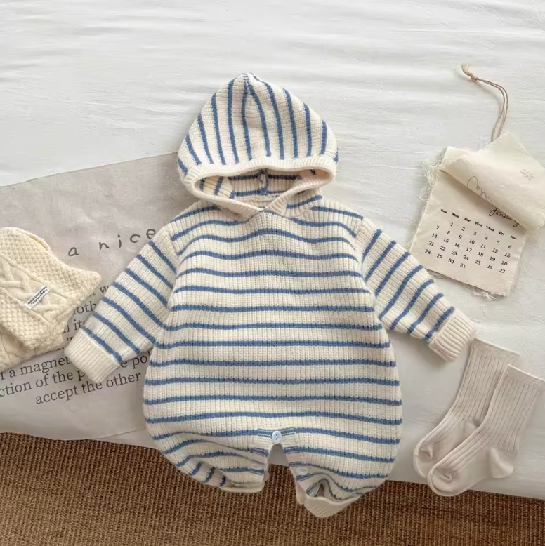 Stipe Knit nJumpsuit
