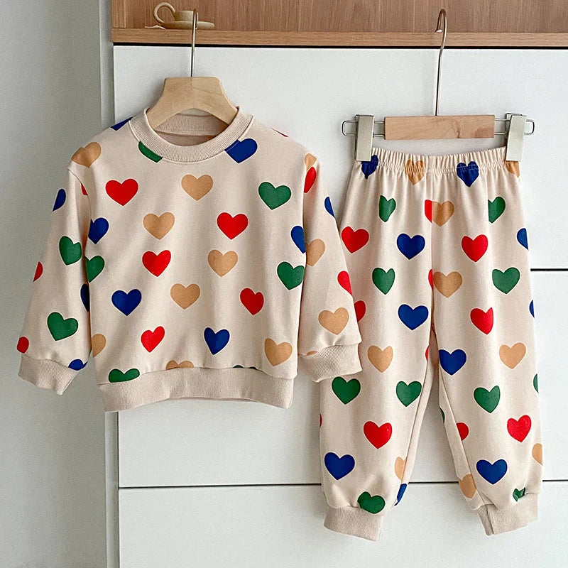 Heart Print Love Lounge Set