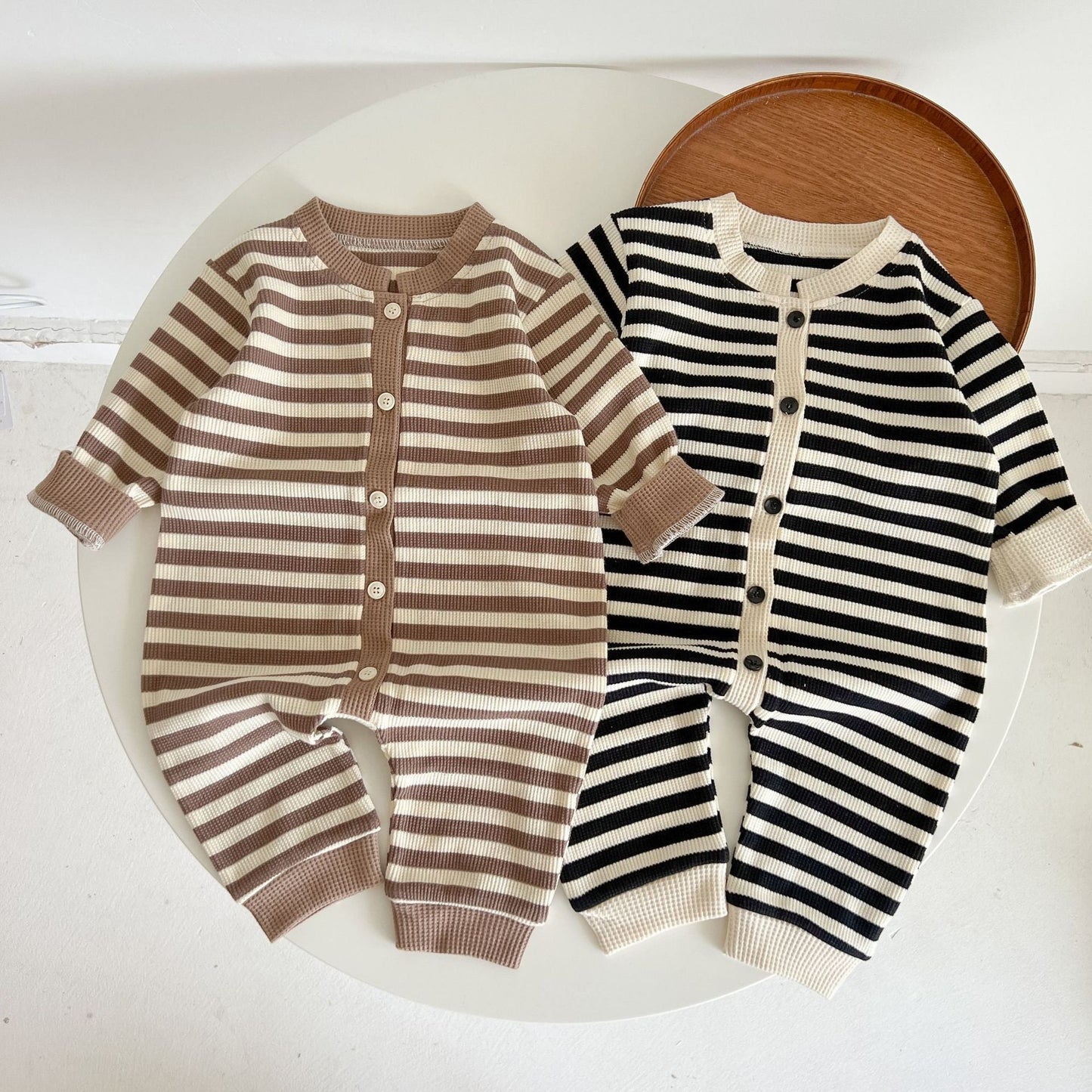 Warm Stripe Cotton jumpsuit