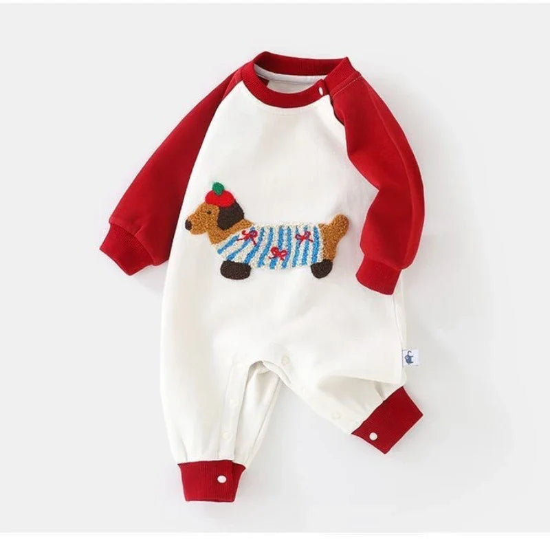Dog Patch Color Block Jumpsuit