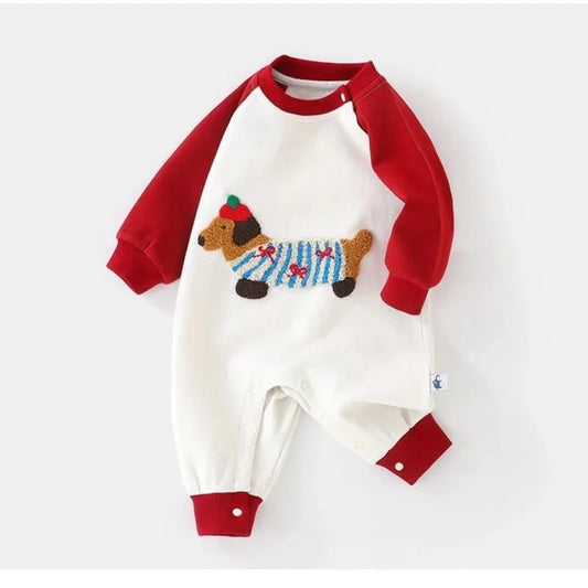 Dog Patch Color Block Jumpsuit