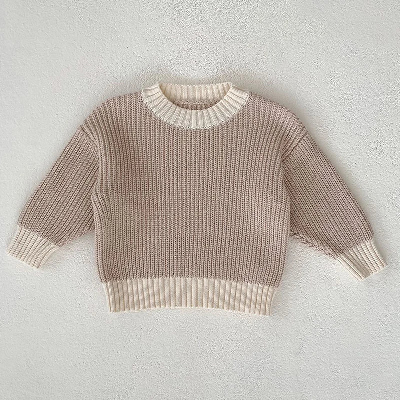 Sand Knitted Pullover Shorts Set