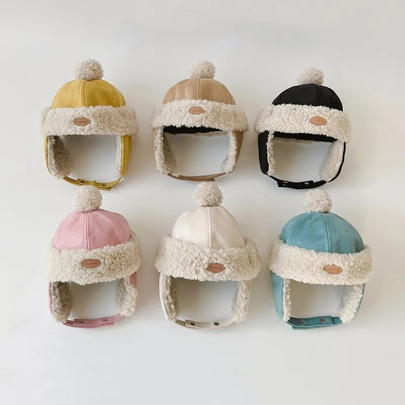 Kids Mongolian Velvet Warm Winter Hat