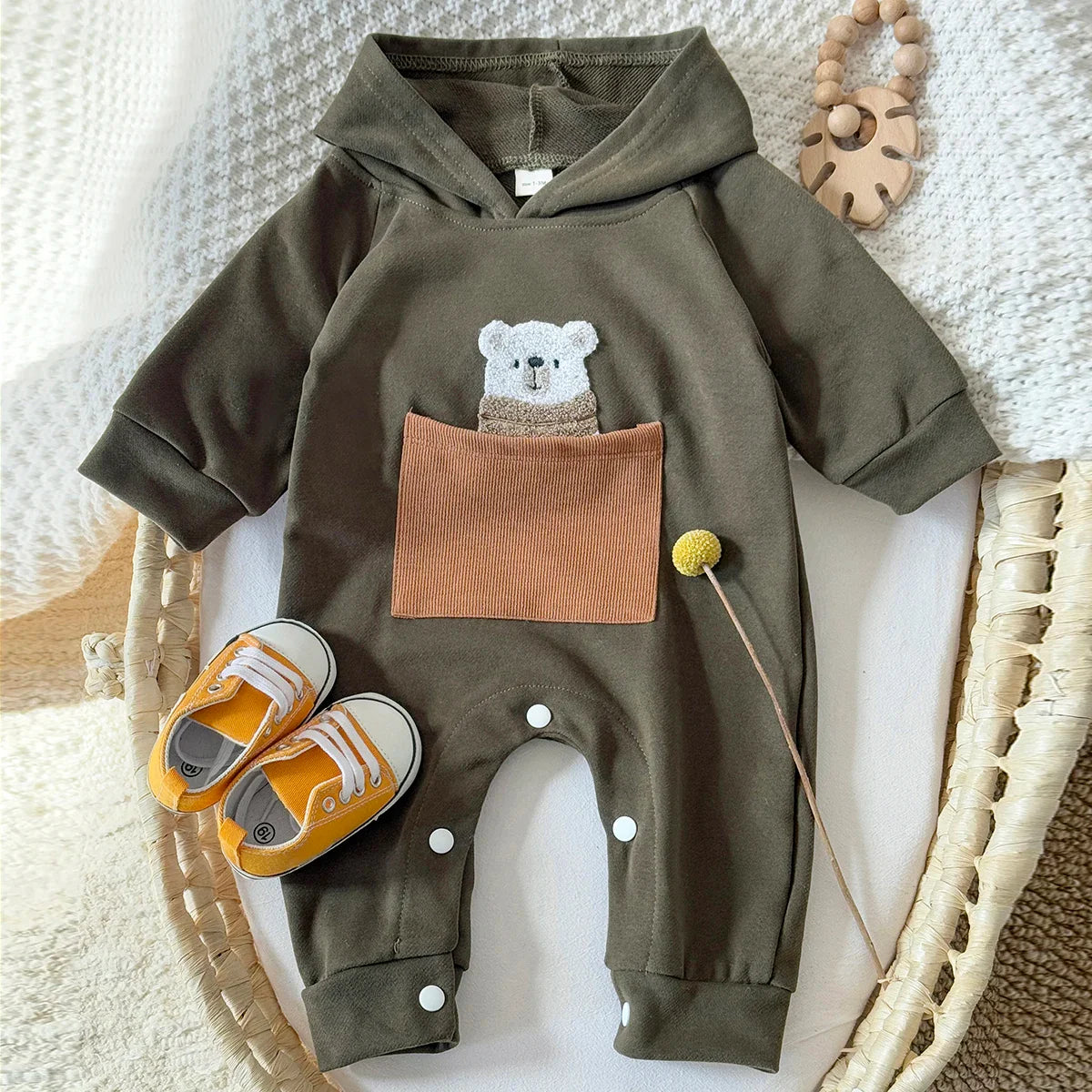 Bear Pocket Jumpsuit