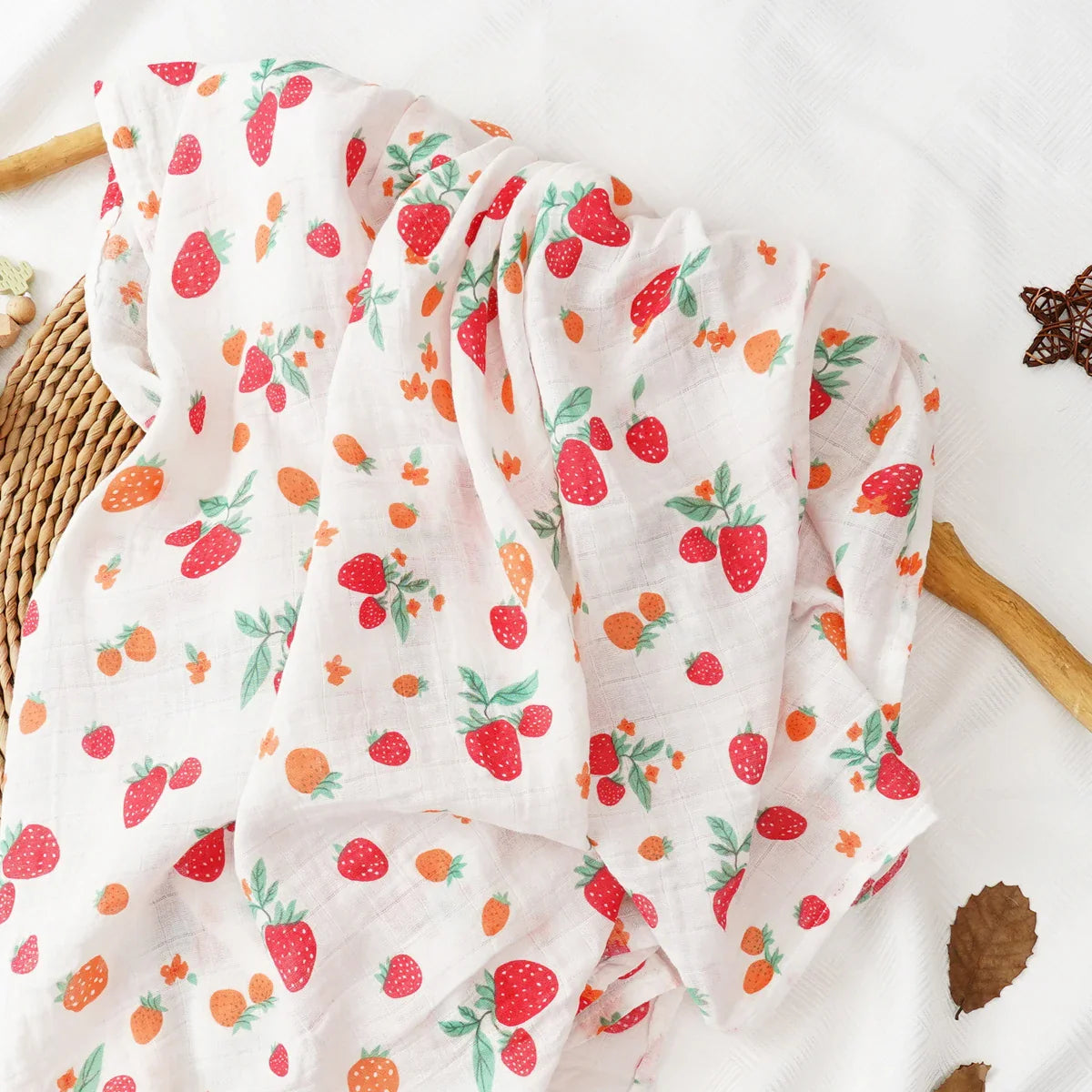 Printed Muslin Cotton Baby Swaddle