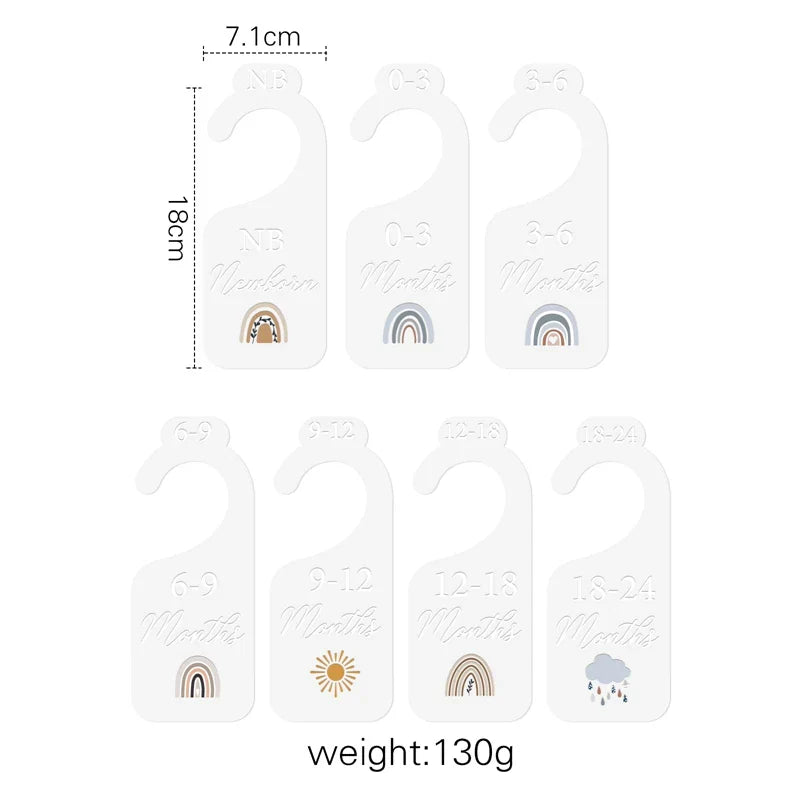 7Pcs Acrylic Closet Dividers