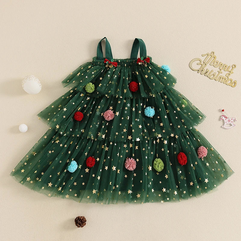 Christmas Layered Tulle Dress