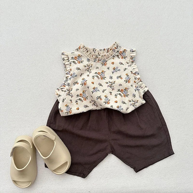 Ruffle Sleeveless Top