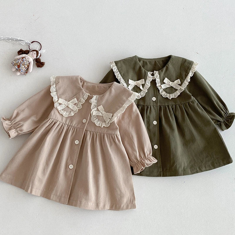 Double Bow Collar Dress