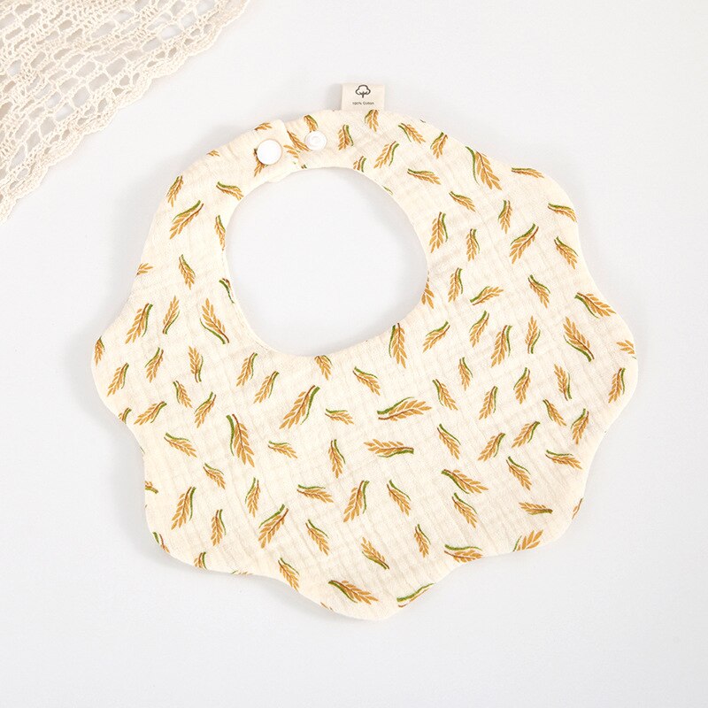Petal Muslin Cotton Bibs