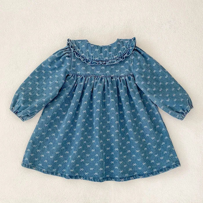 Printed Denim Sister Outfit