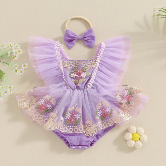 Newborn Fly Sleeve Romper