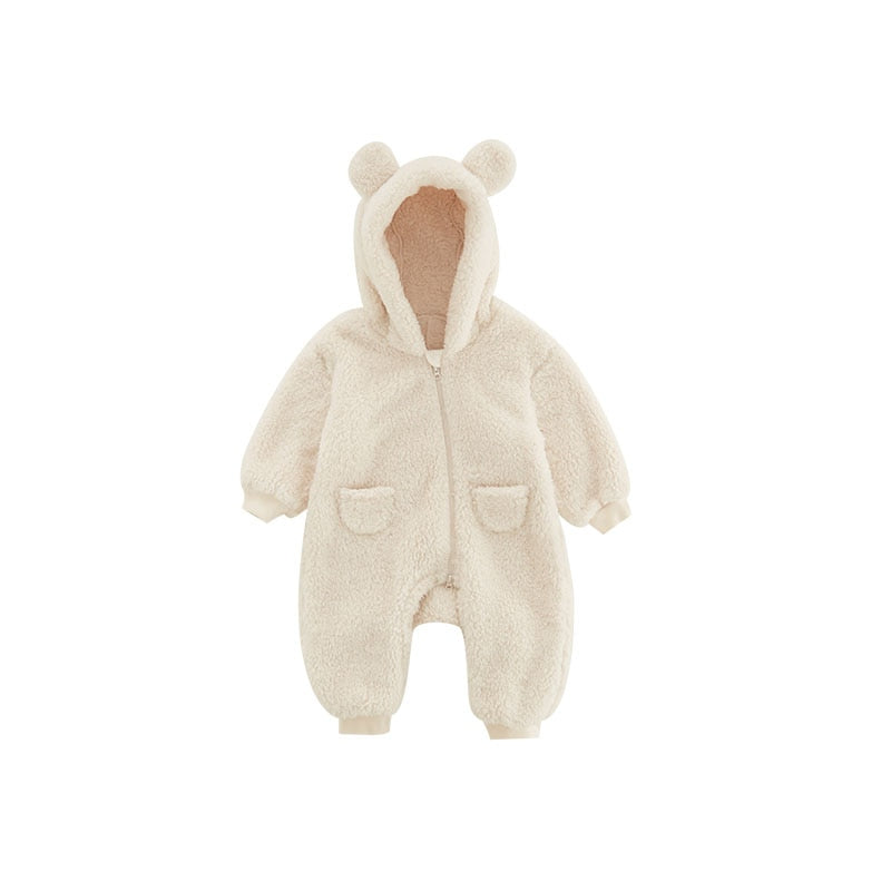 Fleece Teddy Bear Plush Jumpsuit