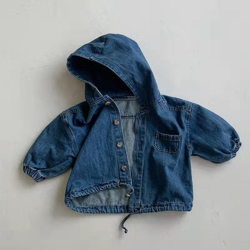 Long Sleeve Hooded Drawstring Jacket