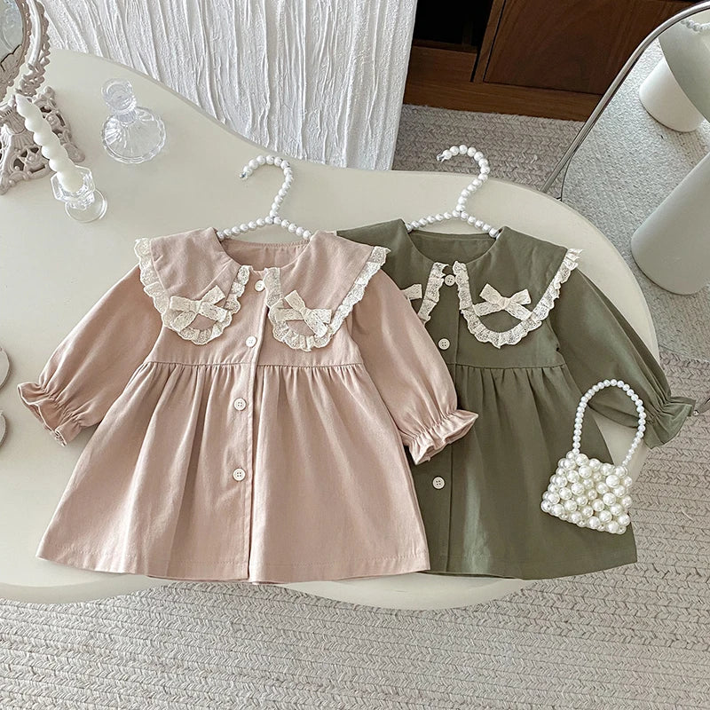 Double Bow Collar Dress