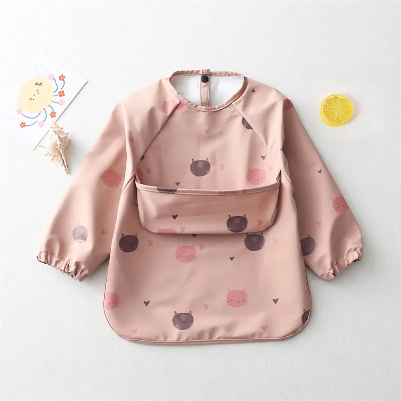 Kids Long Sleeved PU Bibs