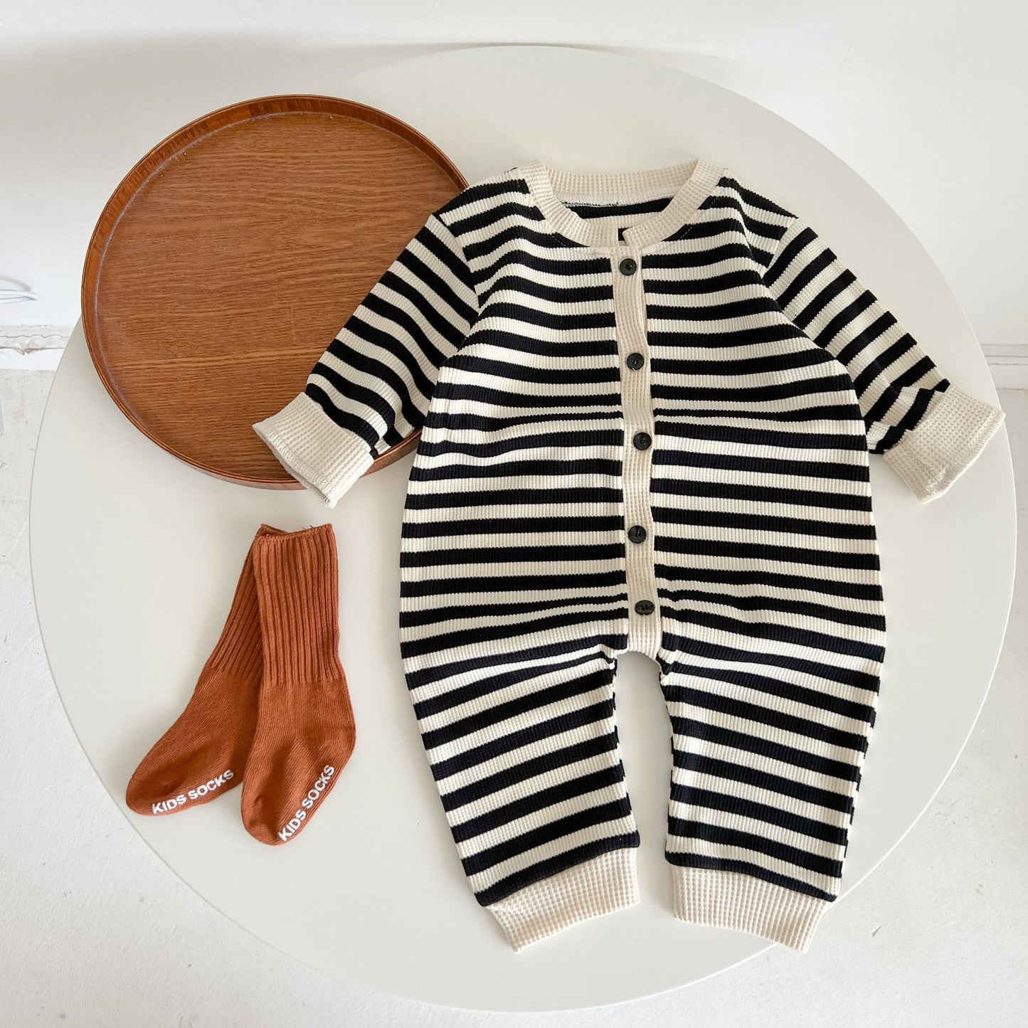 Warm Stripe Cotton jumpsuit