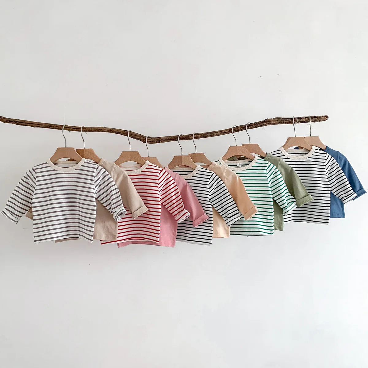 Long Sleeve Striped Top Tees