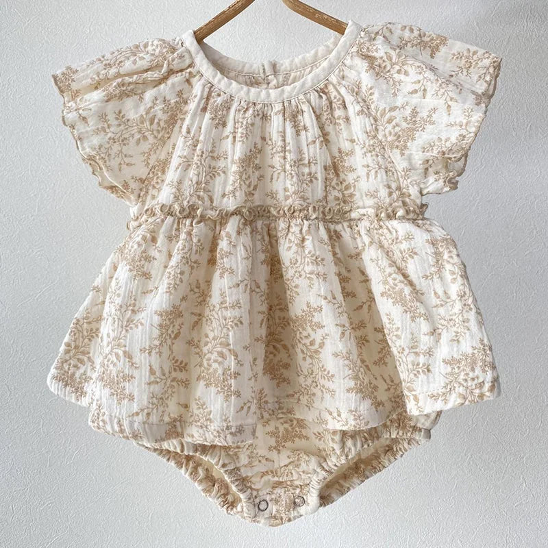Fly Sleeve Romper Dress